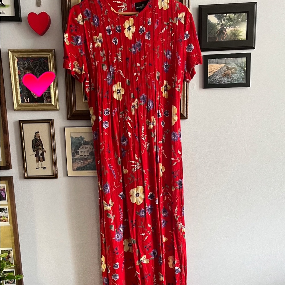 Vintage Floral Maxi Dress